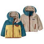 Patagonia - Baby Reversible Tribbles Hoody - Winterjacke Gr 6-12 Months beige