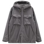 CMP - Jacket Fix Hood with Chest Pockets - Regenjacke Gr S grau