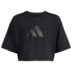 adidas - Kid's Sport Icon Crop Tee - Funktionsshirt Gr 116 schwarz
