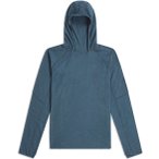Icebreaker Merino 400 RealFleece Grid Herren Hoodie ( Blau XL)