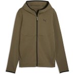PUMA Herren Jacke TECH FULL-ZIP Hoodie DK, Größe XL in Braun