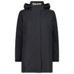 CMP - Women's Parka Zip Hood + Inner Jacket 36Z2026D - Doppeljacke Gr 34 schwarz