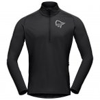 Norrøna - Fjørå Equaliser Long Sleeve Zip Top - Radtrikot Gr L schwarz