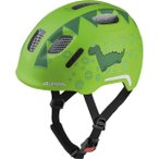 ALPINA Kinder-Helm Ximo 2 Flash, Dino, Größe 45-49cm in Grün