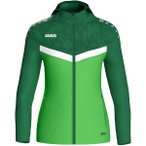 JAKO Damen Kapuzensweat Kapuzenjacke Iconic, Größe 34 in Grün