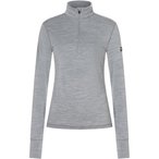 Super.Natural Tundra175 Zip 1/4  Damen  Langarm Unterhemden grau Größe M   Hau