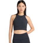 New Balance Sleek Storage Race Crop Damen Laufshirt ( Schwarz L)