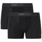 super.natural - Tundra 175 Boxer 2 Pack - Unterhose Gr S schwarz