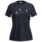 Icebreaker - Women's Merino 150 Tech Lite S/S Bird Transit - Merinoshirt Gr S bl