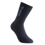 Woolpower - Sport Socks 400 Logo - Wandersocken 36-39 blau/schwarz
