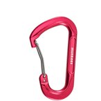 Munkees D-Form-Karabiner mit Drahtschnapper  Schlüsselanhänger silber Größe 