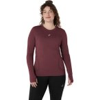 ASICS Damen T-Shirt ROAD SEAMLESS LS TOP, Größe S in Braun
