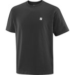 Salomon Round Logo Graphic  Herren  T-Shirts schwarz Größe L Lifestyle  Elasti