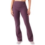 Mandala Flared Ribbed Damen Trainingshose ( Dunkelrot XS)