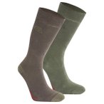 Craghoppers - Nosilife Travel Twin Pack Socks - Wandersocken 36-38 oliv