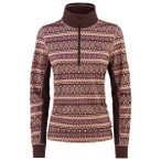 Kari Traa - Women's Lune Halfzip - Kunstfaserunterwäsche Gr S braun