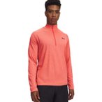 Under Armour Tech Textured 1/2 Zip Herren Longsleeve ( Hellrot M Größe,)
