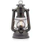 Feuerhand - LED Laterne Baby Special 276 - Kerzenlaterne grau