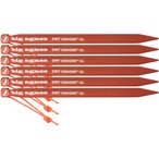 Big Agnes Dirt Dagger 6" 6er Pack Heringe  Zeltheringe orange Größe 2.5cm Trek