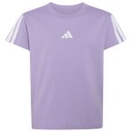 adidas - Girl's 3-Stripes Tee - T-Shirt Gr 140 lila