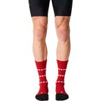Fingerscrossed Merino Heart   Fahrradsocken rot Größe 35  Mountainbike | Rennr