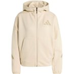 ADIDAS Damen Kapuzensweat Z.N.E. Zip (normal & lang), Größe L in Beige