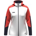 JAKO Damen Kapuzensweat Kapuzenjacke Dynamic Damen, Größe XL in Silber