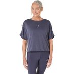 ASICS Damen T-Shirt NAGINO RUN ADJUSTABLE SS TOP, Größe L in Grau