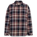 KnowledgeCotton Apparel - Women's Heavy Flannel Check - Bluse Gr S grau