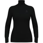 ODLO Damen Unterhemd BL TOP Turtle neck l/s half zi, Größe L in Pink