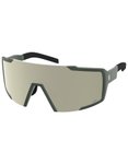 Scott - Sonnenbrille - Shield Kaki Green Amp White Chrome S2  - schwarz
