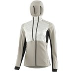LÖFFLER Damen Funktionsjacke W HOODED HYBRIDJACKET GRACE PL, Größe 44 in Grau