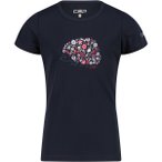 CMP Kinder Piquet T-Shirt (Größe 104, schwarz)