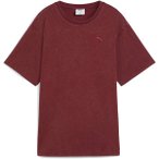 PUMA Damen Shirt ESS ELEVATED Relaxed Wash Tee, Größe XS in Rot