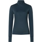 Super.Natural Tundra175 Zip 1/4  Damen  Langarm Unterhemden blau Größe M   Hau