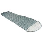 Cocoon - MummyLiner Cotton Flanell - Reiseschlafsack Gr 241 x 90/56 cm  Grau/Tü