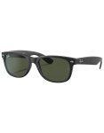 Rayban - Sonnenbrille - New Wayfarer Matte Rubber Black G-15 Green  - schwarz