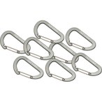 Nordisk Aluminium Hook Large - Zubehör-Karabiner grey 8er Set