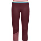 Ortovox Fleece Light 3/4 Hose Damen  3/4 Unterhose rot Größe S   Hautfreundlic