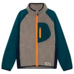 Color Kids - Kid's Teddy Jacket with Fleece Sleeves - Fleecejacke Gr 134 blau