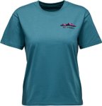 Black Diamond - Bio-Baumwoll-T-Shirt - W Mountainscape SS Tee Creek Blue für Da