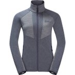 JACK WOLFSKIN Damen Unterjacke BLATTSTEIG FZ W, Größe M in Grau