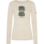 Super.Natural Bergzeit Frosty Bandit  Damen  Longsleeves Merino beige Größe S 