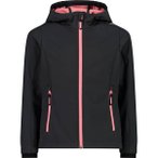 CMP Kinder Funktionsjacke Kapuzen Softshelljacke, Größe 116 in Grau