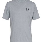 Under Armour Left Chest Logo Herren T-Shirt ( Grau L Größe,)