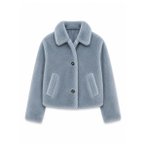 Mazine - Women's Faux-Fur Button Jacket - Winterjacke Gr M grau