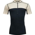 DEVOLD Lauparen Merino 190 Zip Tee Man - Funktionsshirt raw white-ink-black M