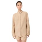 Mandala Tulum Damen Bluse ( Beige L Größe,)