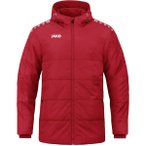 JAKO Unisex Coachjacke One mit Kapuze, Größe 4XL in Rot