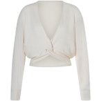 Mandala Damen Front Tied Pullover (Größe M, weiss)